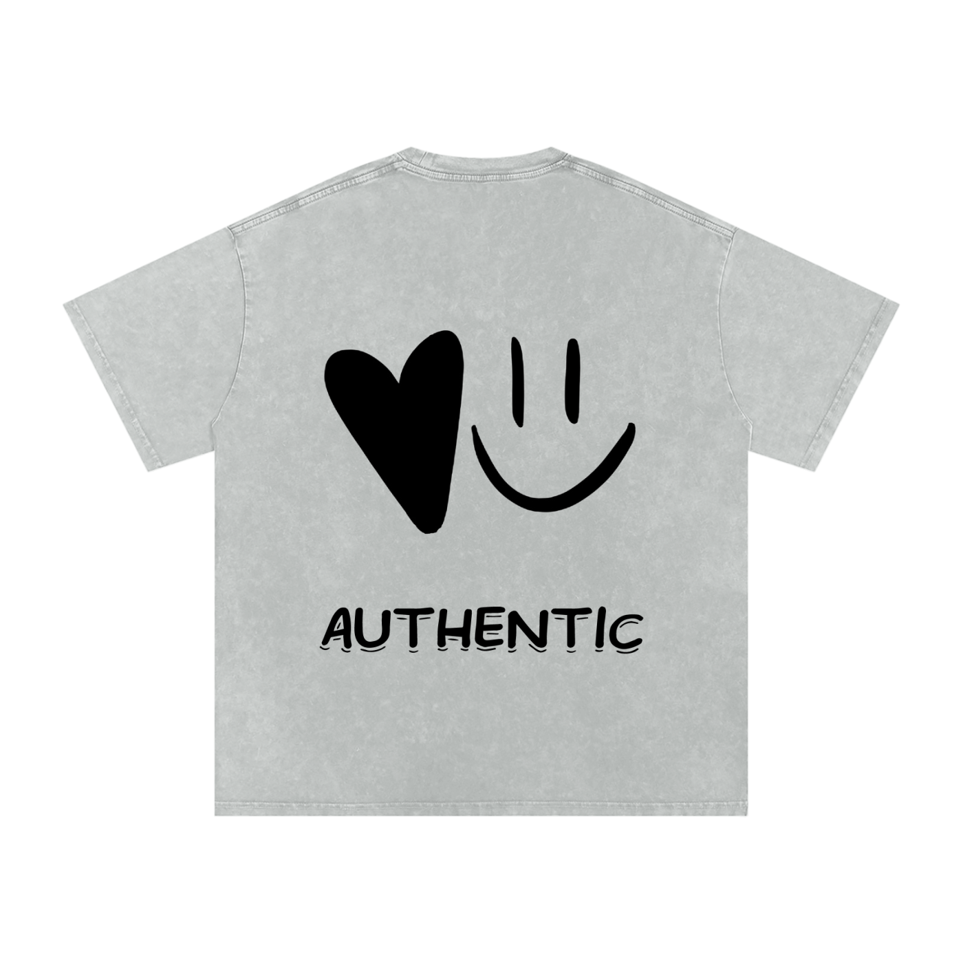 Snow Washed Oversized Cotton T-Shirt